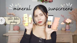 I Tried Popular Tinted Mineral Sunscreens Available In India | Watch before you buy ✅❌