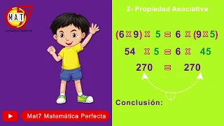 Propiedades de la Multiplicación