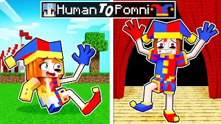 From HUMAN to POMNI in Minecraft! (Amazing Digital Circus)