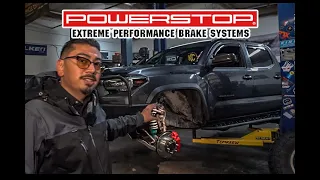 My Tacoma Gets Power Stop Z36 Extreme Truck & Tow Brake Rotor & Pad Kit & Red Calipers 05-23 Install