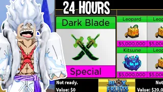 Trading 5 DARK BLADES for 24 Hours in Blox Fruits