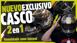 🚀 DESCUBRE el ¡EXCLUSIVO! Casco AIROH  J110: Jet e Integral 2 en 1, Solo en Iguana Custom 🏍️
