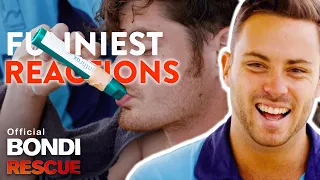 FUNNIEST Reactions to the Green Whistle (Analgesic Gas) on Bondi Rescue