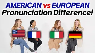 American, French, Italian, German Pronunciation Differences !! Part.2