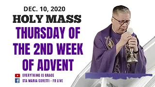 Dec. 10, 2020 | Rosary & Holy Mass on Thursday of the 2nd Week of Advent, by Fr. Dave Concepcion