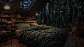 Heavy Rain And Thunder Sounds - Fall Asleep Faster with Rain Sounds in The Forest - Stress Relief