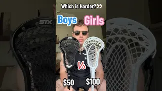 Boys Vs Girls Lacrosse 😳 which is harder?