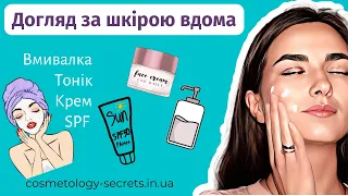 Косметолог про Базовий Догляд за Шкірою: Вмивання, Тонік, Крем для Обличчя, Навколо Очей та SPF