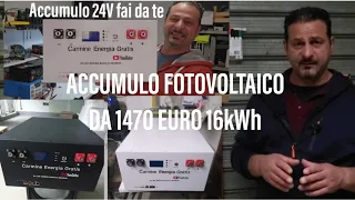 ACCUMULO FOTOVOLTAICO da 1470 euro 16KWh