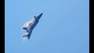 2022 China Airshow J-20 excessive display of UNbelievable maneuvering & four aircraft formation