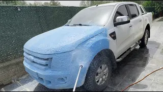 How Much Blue Snow Foam Can This Car Hold?