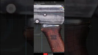 Modeling an AK-47 in Blender (part 1) (Arijan) #shorts #tutorial #blender