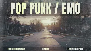 POP PUNK / EMO DRUM TRACK 135bpm MIDI DOWNLOAD