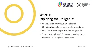 Foundations of Doughnut Economics - Ubiquity University (Week #1)