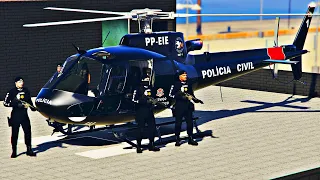 POLICIAIS DO GARRA INVADEM PRÉDIO ONDE CRIMINOSOS ESCONDIAM ARMAS | GTA 5 VIDA POLICIAL