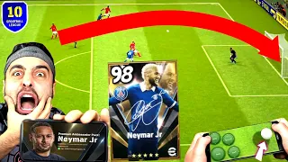 EFOOTBALL 2022 MOBİLE DE 99 İMZALI NEYMAR ALDIK ! 27 METRE PLASE GOL !