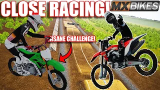 STRAIGHT RHYTHM RACING BUT WE ADDED THE HARDEST CHALLENGE... (MX BIKES)