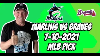 MLB Pick Today Miami Marlins vs Atlanta Braves 7/10/21 MLB Betting Pick and Prediction