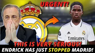 URGENT🚨 CONFIRMED TRAGEDY😳 ENDRICK PARALYZED EVERYTHING AT REAL MADRID! REAL MADRID BREAKING NEWS!