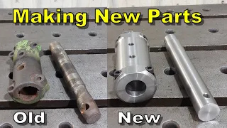 Making Replacement Shaft and Coupling for an Obsolete Skid Steer Loader - Manual  Machining
