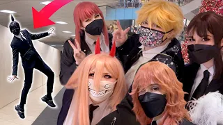 WE GET KICKED OUT OF HOT TOPIC ft. Weeb Chapel | Cosplay OUTING Mall Vlog | Chainsaw Man