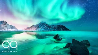 Relaxing Ambient Music 🔵 Aurora Borealis & Northern Lights Music for Deep Focus & Study