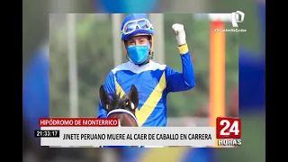 Jinete peruano falleció durante carrera en Hipódromo de Monterrico