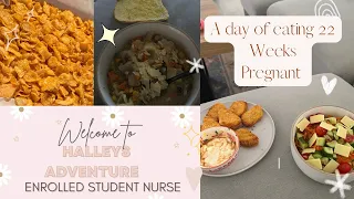 Student Nurse Aus | A day of eating and studying 22 weeks pregnant 🩷