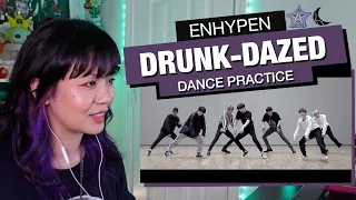 RETIRED DANCER'S REACTION+REVIEW: ENHYPEN "Drunk-Dazed" Dance Practice!