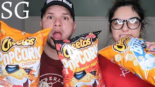 *NEW* CHEETOS POPCORN FLAVOR Taste Test | 2020 Super Bowl Commercial