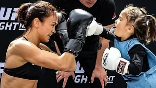 Michelle Waterson is the best mom ever