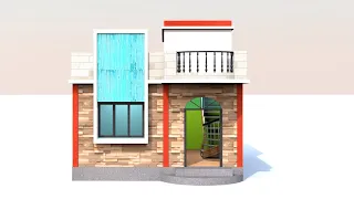 small 2 bedroom Indian style home plans | beautiful single story house design in indian style
