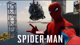 Spider-Man PS4 - Stark Suit Free Roam Gameplay!