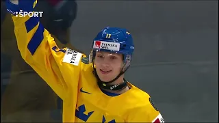 ČESKO -ŠVÉDSKO MS U20 2022, celý zápas "o bronz", /RTVS/, 20/8/2022 @hokejmfstudio