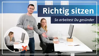 Richtig sitzen in 5 Minuten ➡️ So arbeitest Du gesund & schmerzfrei ✅