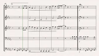 No roots by Alice Merton. Arrangement for brass quintet.