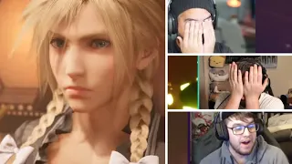 Streamers Reacting to Cloud in Dress For the First Time - Final Fantasy VII Remake