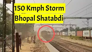 Lethal 150kmph Bhopal Shatabdi Express attacks Asaoti -India's 3rd Fastest Train- Indian Railways