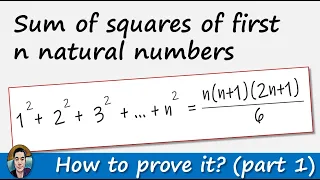 Sum of squares of first n natural numbers: how to prove it?