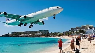 INSANE PLANESPOTTING! Maho Beach Saint Maarten Princess Juliana Int'l Airport   FULL 1080p HD!