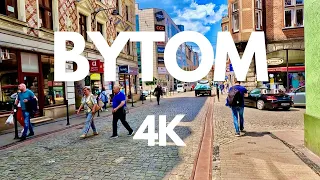 Bytom 2023 4K Walk through the Historic Streets of the Beautiful Silesian City