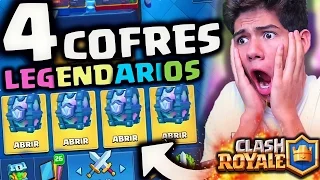 ¡TENGO 4 COFRES LEGENDARIOS! Lo MÁS ÉPICO de Clash Royale - [ANTRAX]☣