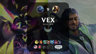 Vex Mid vs Akshan - NA Challenger Patch 14.8