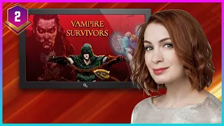 Felicia Day plays Vampire Survivors! Part 2!