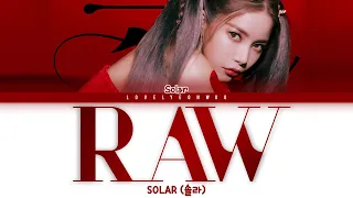 SOLAR (솔라) – RAW Lyrics (Color Coded Han/Rom/Eng)