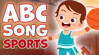 ⭐ ABC SONG: Alphabet Song for Kids (nursery rhymes) SPORTS