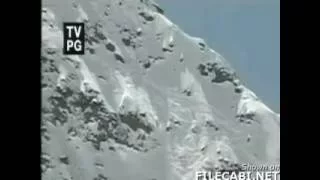 Skier Falls Down a Mountain Face in the Swiss Alps