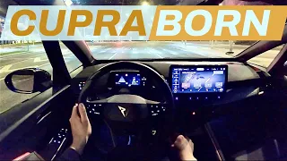 Cupra Born 58 POV Night Drive (Binaural Audio)
