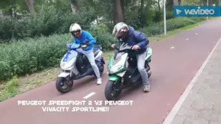 Peugeot Speedfight 2 VS Peugeot Vivacity Sportline!!