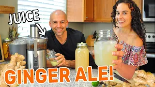 Homemade GINGER ALE with Ginger JUICE (Spicy Ginger Beer Recipe!)